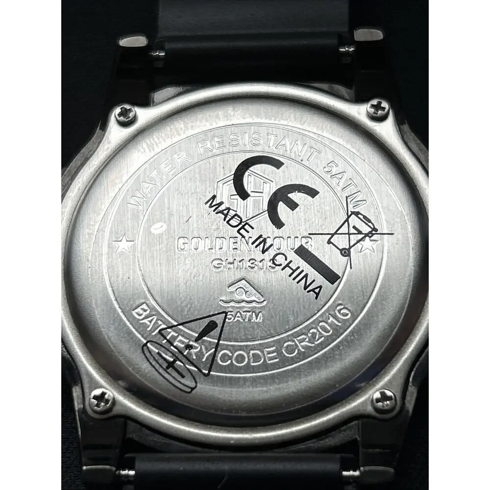 Golden Hour All Black Digital Watch